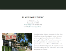 Tablet Screenshot of blackhorsemusic.com